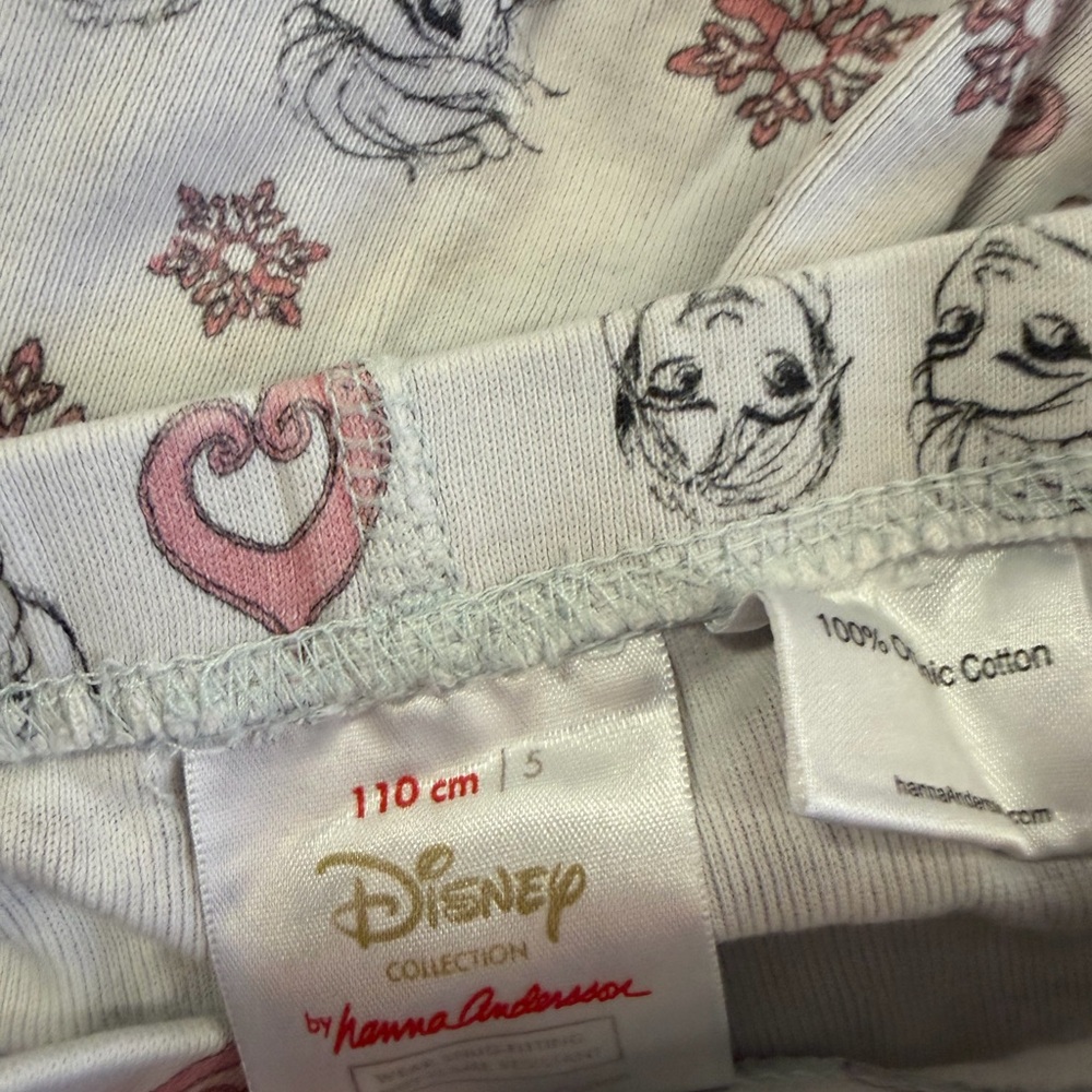 Hanna Anderson Frozen Pajama set size 5 - Picture 4 of 6